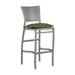 Summer Classics Skye 30" Patio Bar Stool w/ Cushion Wicker/Rattan in Gray | 44.25 H x 17.625 W x 22.5 D in | Wayfair 359924+C489750W750