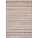 White 60 x 36 x 0.24 in Indoor Area Rug - Rosecliff Heights Striped Handmade Flatweave Recycled P.E.T Indoor Area Rug Brown/Yellow Polyester | Wayfair