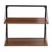 Trent Austin Design® Mosteller 2 Tier Bracket Shelf Wood/Metal in Brown | 22 H x 24 W x 10 D in | Wayfair 6DA365A2B76241F2904AE3B22DD3340A