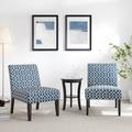 Red Barrel Studio® 3-Piece Polyester Blend Side Chair Living Room Set Polyester in Blue | Wayfair Living Room Sets A03766C085DC4146B94786A2FBAD1583