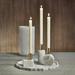 Zodax Malakai Rectangular Marble Candle Holders, Set of 2 in White/Yellow | 6 H x 2 W x 2 D in | Wayfair IN-7294