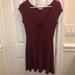 American Eagle Outfitters Dresses | American Eagle Burgundy Lace-Up Dress | Color: Tan | Size: M