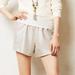 Anthropologie Shorts | Heartloom Metallic Silver Shorts | Color: Silver | Size: M