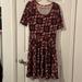 Lularoe Dresses | L Lularoe Amelia Dress | Color: Black/Red | Size: L