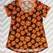 Lularoe Tops | Lularoe Classic T Halloween Shirt | Color: Black/Orange | Size: Xs