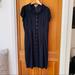 Burberry Dresses | Burberry London Silk Cap Sleeve Shirt Dress | Color: Blue | Size: 12