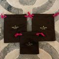 Kate Spade Jewelry | Kate Spade Jewelry Dust Bag Brown & Pink 2 Large 1 Small | Color: Brown/Pink | Size: Os