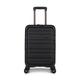 ANTLER - Cabin Suitcase with Pocket - Clifton Luggage - Carry On Suitcase, Black - 56x35x23, Lightweight Suitcase for Travel & Holidays - Small Suitcase with Wheels - TSA Approved Locks