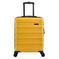 Cabin Max Anode Cabin Suitcase 55x40x20 cm Built in Lock, Lightweight, Hard Shell, 4 Wheels, Suitable for Ryanair, Easyjet, Jet 2 Paid Carry on (Tuscan Yellow, 55 x 40 x 20 cm 40l)