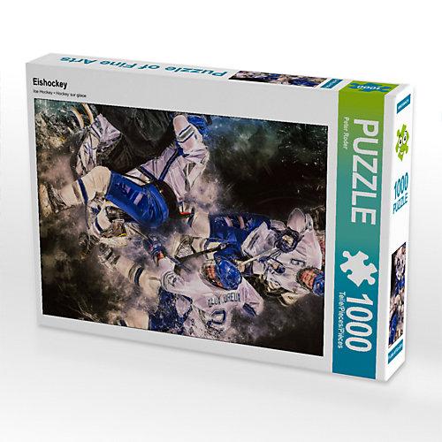 Puzzle CALVENDO Puzzle Eishockey - 1000 Teile Foto-Puzzle glückliche Stunden Kinder