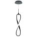 dweLED Marise LED Mini Pendant 3000K Metal in Black | 21 H x 3.5 W x 0.875 D in | Wayfair PD-79221-BK