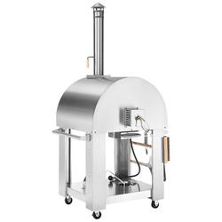 Empava Freestanding Wood & Propane Gas Burning Outdoor Pizza Oven w/ Accessories Steel in Gray | 79 H x 36 W x 36 D in | Wayfair EMPV-PG03