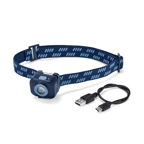 Kompakte Stirnlampe, blau