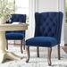 Kelly Clarkson Home Apprise Side Chair Performance Velvet Upholstered/Velvet in Blue | 41.5 H x 24.5 W x 27.5 D in | Wayfair