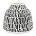 Dakota Fields Decorative Tribal Vase - Contemporary Flower for Home, Office Decorative Accent - Easy Gift Idea in Blue/White | Wayfair