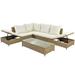 Piper Wicker/Rattan 5 - Person Seating Group with Cushions