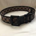 Gucci Accessories | Authentic Vintage Gucci Belt.. This Belt Is In Amazing Condition. | Color: Black/Tan | Size: Xs-31 1/5 From End To End Not Including Buckle