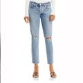 Anthropologie Jeans | Nwt Citizens Of Humanity Emerson Slim Boyfriend Jeans | Color: Blue | Size: 28