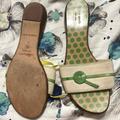 Kate Spade Shoes | Kate Spade Size 7 Sandals Made In Italy | Color: Cream/Green | Size: 7