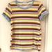 Anthropologie Tops | Anthropologie T.La Striped Shirt Sleeve T-Shirt S | Color: Blue/Pink | Size: S