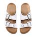 Women's FOCO Ohio State Buckeyes Double-Buckle Sandals