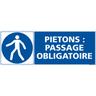 Signaletique.biz France - Panneau d'obligation Passage obligatoire pour piétons. Obligation