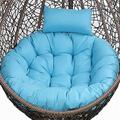 Egg Chair Cushion Only - Thick Hanging Egg Chair Cushion - Washable Cover Hanging Hammock Chair Cushion - Garden Hanging Swing Chair Cushion - Chair Mat Pads Replacement (Multi-color)