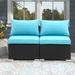 GDY 2 /5Pcs Patio Furniture Sets Outdoor Sofa Set Wicker Rattan Sofa Chairs