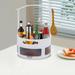 Latitude Run® Rotable Shelf Cabinet Organizer Rotating Spice Rack Kitchen Storage Cosmetic Organizer in White | Wayfair