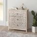 Mistana™ Angulo 3 - Drawer Accent Chest Wood in Brown/White | 30.5 H x 28.5 W x 14 D in | Wayfair D427B9DE71C144508A8BC12DF0C571B6