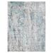 Blue 105 x 69 x 0.125 in Area Rug - 17 Stories Hand Loomed Contemporary Coastal Abstract Area Rug Viscose//Wool | 105 H x 69 W x 0.125 D in | Wayfair