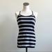 Lululemon Athletica Tops | Lululemon Athletica Power Y Tank Luon Black White Parallel Stripe Size 8 | Color: Black/White | Size: 8