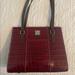 Dooney & Bourke Bags | Beautiful Dooney And Bourke Charlotte Handbag , Crocodile Pattern, Bayou Red | Color: Red | Size: 11.5”X10”X4