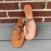 Tory Burch Shoes | New Tory Burch Leather Mini Miller Thong Sandal | Color: Gold/Tan | Size: 8