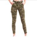 American Eagle Outfitters Jeans | American Eagle Camo Super High Rise Jegging Crop Jeans Next Level Stretch Size 2 | Color: Green | Size: 2