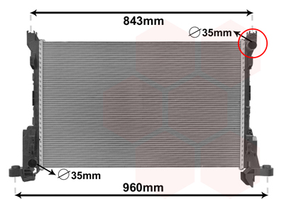 VAN WEZEL Kühler, Motorkühlung 43002625 für RENAULT Opel Image