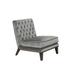 Chic Home Hector Gold Upholstered Velvet Modern Neo Traditional Tufted Slipper Accent Chair