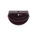 Woodio Soft40 Wall-Mounted w/ Tap Hole Bathroom Sink in Brown | 5.9055 H x 15.748 W x 15.748 D in | Wayfair 40110315