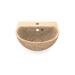 Woodio Soft40 Wall-Mounted w/ Tap Hole Bathroom Sink in Brown | 5.9055 H x 15.748 W x 15.748 D in | Wayfair 40110320