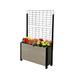 EverBloom Footed Trough Vertical Garden w/ Trellis Composite, Steel in Gray/Black | 57 H x 36 W x 12 D in | Wayfair K2106G