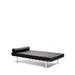 Orren Ellis Criss Cross Day Bed White in Black | 15 H x 40 W x 78 D in | Wayfair Sofas 4A8F61B21EDE4579ACB50CA321D018CE