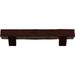 Ekena Millwork Hand Hewn Faux Wood Fireplace Mantel Kit w/Breckinridge Corbels in White | 8 H x 36 W x 8 D in | Wayfair MANUHH08X08X36BKPE