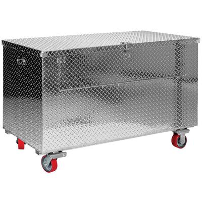 Vestil 30" x 60" Portable Aluminum Tread Plate Toolbox with Fold-Down Door APTS-3060-C-FD