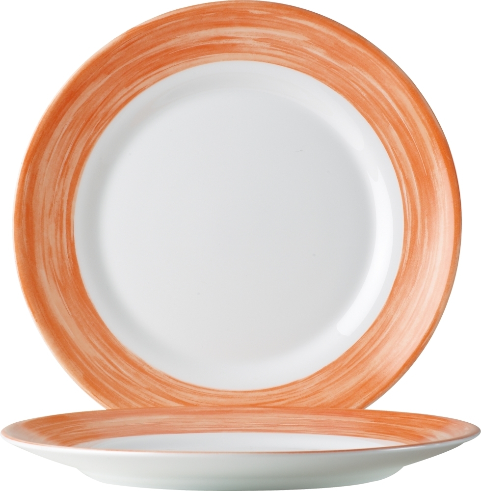 ARCOROC Brush Orange Teller flach 25,4cm * 6er Image