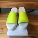 Jessica Simpson Shoes | Jessica Simpson Neon Green Ezira Platform Slides | Color: Green/Yellow | Size: 8
