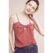 Anthropologie Tops | Anthropologie Size Large Holding Horses Roma Knotted Tank Top | Color: Pink/Red | Size: L