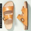 Anthropologie Shoes | Anthro Topanga Leather Slide Sandals Honey Scotch 6- $118/Anthro.Com Exclusive | Color: Orange/Tan | Size: 6