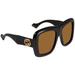 Gucci Accessories | New Gucci Brown And Black Oversized Women's Sunglasses | Color: Black/Brown | Size: 54mm-19mm-135mm