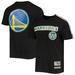 Men's Pro Standard Black/White Golden State Warriors Mesh Capsule Taping T-Shirt