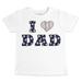 Toddler Tiny Turnip White Houston Astros I Love Dad T-Shirt